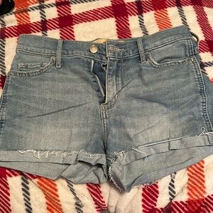 High rise Jean short shorts